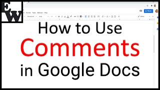 How to Use Comments in Google Docs Insert Reply Resolve amp Delete [upl. by Imit]