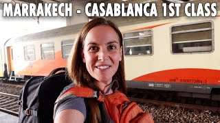 Marrakech to Casablanca by First Class Train in Morocco Train Vlog Morocco [upl. by Asiaj]