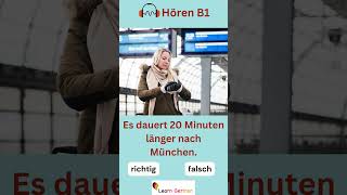 Hörübung B1  Übung 16  Listening practice B1  learngerman  shorts [upl. by Htidirem801]