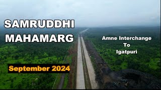 Samruddhi Mahamarg Package 16 Amne Interchange Latest Update Mumbai Nagpur Expressway september2024 [upl. by Crisey637]