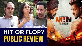 Antim The Final Truth Movie PUBLIC REVIEW  Salman Khan Aayush Sharma Mahima Makwana [upl. by Haslett915]