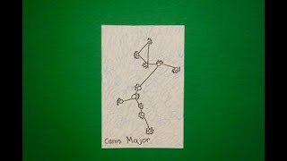 Lets Draw Canis Major Constellation [upl. by Adnamaa98]