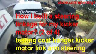 How I installed a steering link for my kicker motor 2 of 4 [upl. by Eilyw]