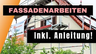 Fassadenarbeiten mit den wichtigsten Tipps zum Thema Anstrichaufbau [upl. by Zoie]