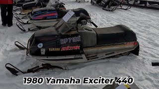 1980 Yamaha Exciter 440 Snowmobile [upl. by Hosfmann]