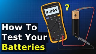 Testing Batteries With a Multimeter  AA Battery Test [upl. by Labana]