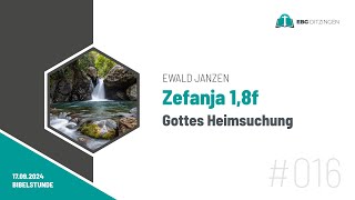 016 Zef 18f  Gottes Heimsuchung Bibelstunde Ewald Janzen [upl. by Darill]