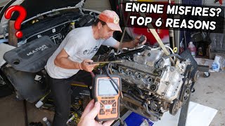 WHAT CAUSES ENGINE MISFIRE TOP 6 REASONS FOR ENGINE MISFIRE [upl. by Karyn]