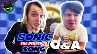 SONIC MOVIE SONG QampA feat AficionadosChris  DAGames [upl. by Namaj573]