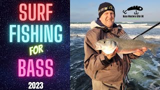 Surf fishing with lures for bass 2023 [upl. by Eram]