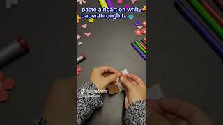 DIY CUTE CARD😍❤️ youtube shorts shortvideo trendingshorts diy creative crafting [upl. by Adnilev]