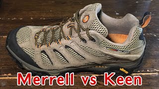 Merrell MOAB amp Keen Targhee Shoes Comfortable For Walking  Hiking  Trail  Urban Outdoor amp EDC [upl. by Udella]