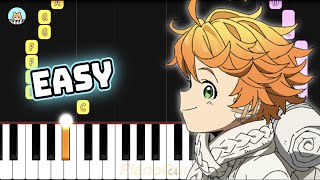 quotLampquot  The Promised Neverland ED 2  EASY Piano Tutorial amp Sheet Music [upl. by Annie580]