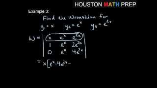 How to Compute the Wronskian for a Group of Functions [upl. by Nimrak]