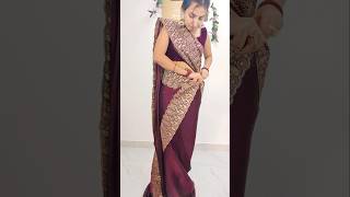 Perfect mermaid style saree draping stepsday 30365 sareedrapings fashion [upl. by Atiuqahs]