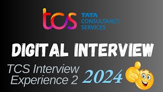 TCS Digital interview experience  Experience 2  TCS interview preparation Dos and Donts [upl. by Box]