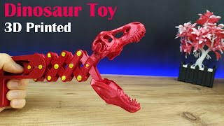 3D Printed Dinosaur Toy  Scissor Mechanism ✂️ [upl. by Raynold800]