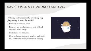 Bioprocess Planococcus halocryophilus affects on potato growth on Mars [upl. by Iznekcam]