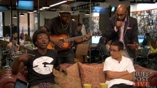 Science Genius Winner Raps On HuffPost Live  HPL [upl. by Naibaf]