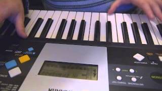 How the Transpose feature works on the Yamaha PSR e223 Keyboard [upl. by Gilligan243]