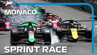 F2 Sprint Race Highlights  2024 Monaco Grand Prix [upl. by Nahsyar119]