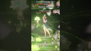 C0 Emilie Burning VS Raiden Shogun genshinimpact raidenshogun emilie [upl. by Eelrebmik]