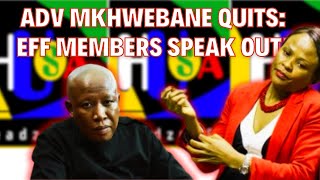 EFF Members React Harshly To Adv Busisiwe Mkhwebanes Departure [upl. by Ahgiela]