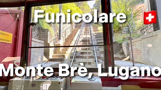 Beautiful train ride with Funicolare Monte Brè with amazing lake views 🇨🇭Lugano Switzerland [upl. by Blandina]