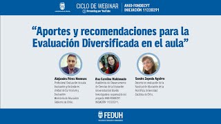 Webinar “Aportes y recomendaciones para la Evaluación Diversificada en el aula [upl. by Adnulahs490]