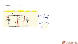 In the circuit shown here at the steady state the charge on the capacitor is  12  CAPACITAN [upl. by Sheryl]