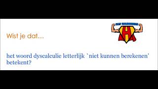 57Wist je dat over dyscalculie [upl. by Lleret]