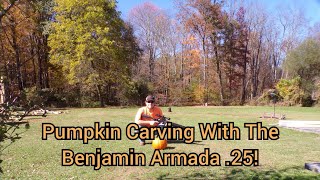 Pumpkin Carving With The Benjamin Armada 25 [upl. by Tobias]