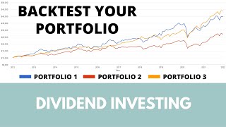 How to backtest your dividend portfolio Watch me backtest my REIT portfolio [upl. by Lally]