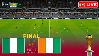 Nigeria vs Cote dIvoire  Africa Cup Final Full match  Video game simulation [upl. by Ardnalac]