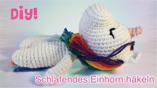 DIY Schlafendes Einhorn häkeln [upl. by Ika]