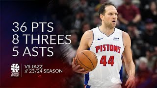 Bojan Bogdanovic 36 pts 8 threes 5 asts vs Jazz 2324 season [upl. by Stodder717]