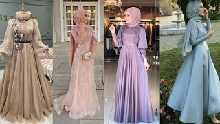 Stylish Modest Muslim Formal Dress Design Collections 2023 [upl. by Mathia]