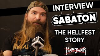 Interview Sabaton  How to replace Manowar without singer at Hellfest  Pär Sundström  Radio Metal [upl. by Aneerehs]