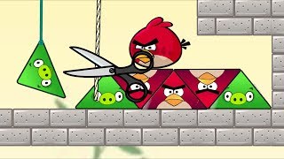 Angry Birds Pigs Out  MAD BIRDS TAKE ALL TRIANGLE BIRDS FROM PIGGIES FULL LEVELS [upl. by Lucia389]