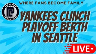 Yankees Clinch Playoff Berth In Seattle [upl. by Nosraep]