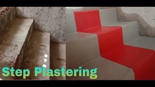 Step plaster cement sand red colour finishingRaj m Bhadrak [upl. by Arno]