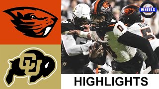 16 Oregon State vs Colorado Football Highlights  Week 10  2023 College Football Highlights [upl. by Aissenav559]