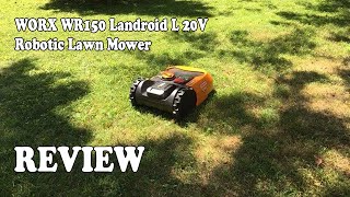 WORX WR150 Landroid L 20V Robotic Lawn Mower  Review 2020 [upl. by Euqirne]