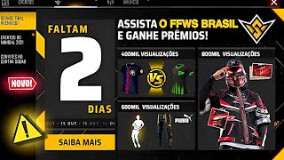 URGENTE PRÊMIOS DO FFWS PEGUE CAMISA DE TIME CALÇA ANGELICAL EMOTE GRÁTIS NOVIDADES FREE FIRE [upl. by Nylakcaj]