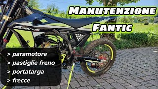 Montiamo PORTATARGA PIEGHEVOLE e FRECCE nano led tutorial  prepariamo il Fantic per linverno pt2 [upl. by Lezirg]