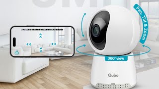 Qubo Smart Cam 360 Q100 by HERO GROUP 3MP 1296p WiFi Unboxing [upl. by Gnilrad465]