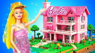 Rumah Lego untuk Boneka Seni dan Kiat Menggambar 🌸 Kerajinan untuk Boneka Barbie Kaya oleh 123 GO [upl. by Gibe914]