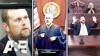 Court Cam COPS IN TROUBLE  Top 5 Moments  AampE [upl. by Laddie]