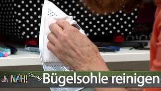 Bügelsohle mit Wachstuch reinigen  oh NÄH Quicky [upl. by Gerdy754]