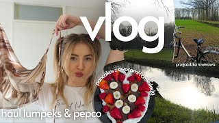 vlog 🌼  haul z lumpeksu amp pepco  pancakes z owocami 🥞  zakupy z Polski [upl. by Iphigenia]